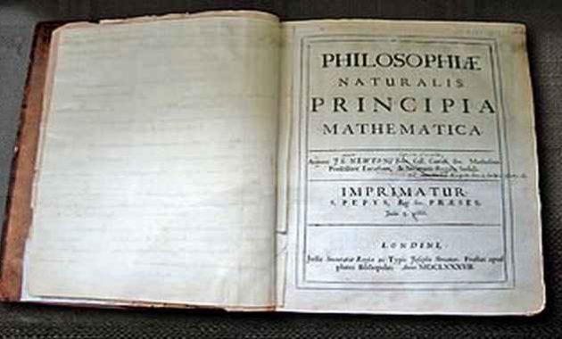 Buku Philosophiæ Naturalis Principia Mathematica karya Newton