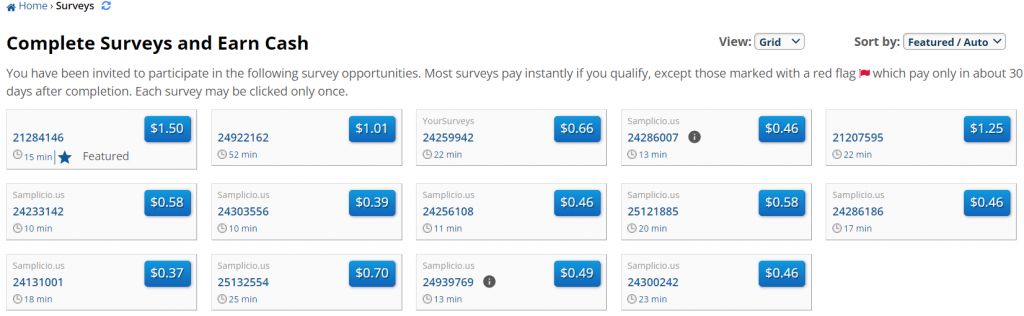 ySense Surveys